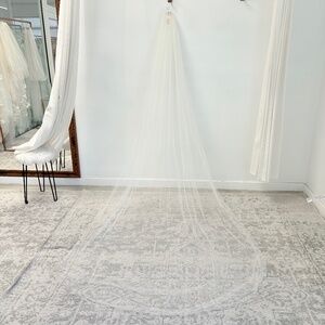 Cathedral Bridal Veil with Scattered Rhinestones